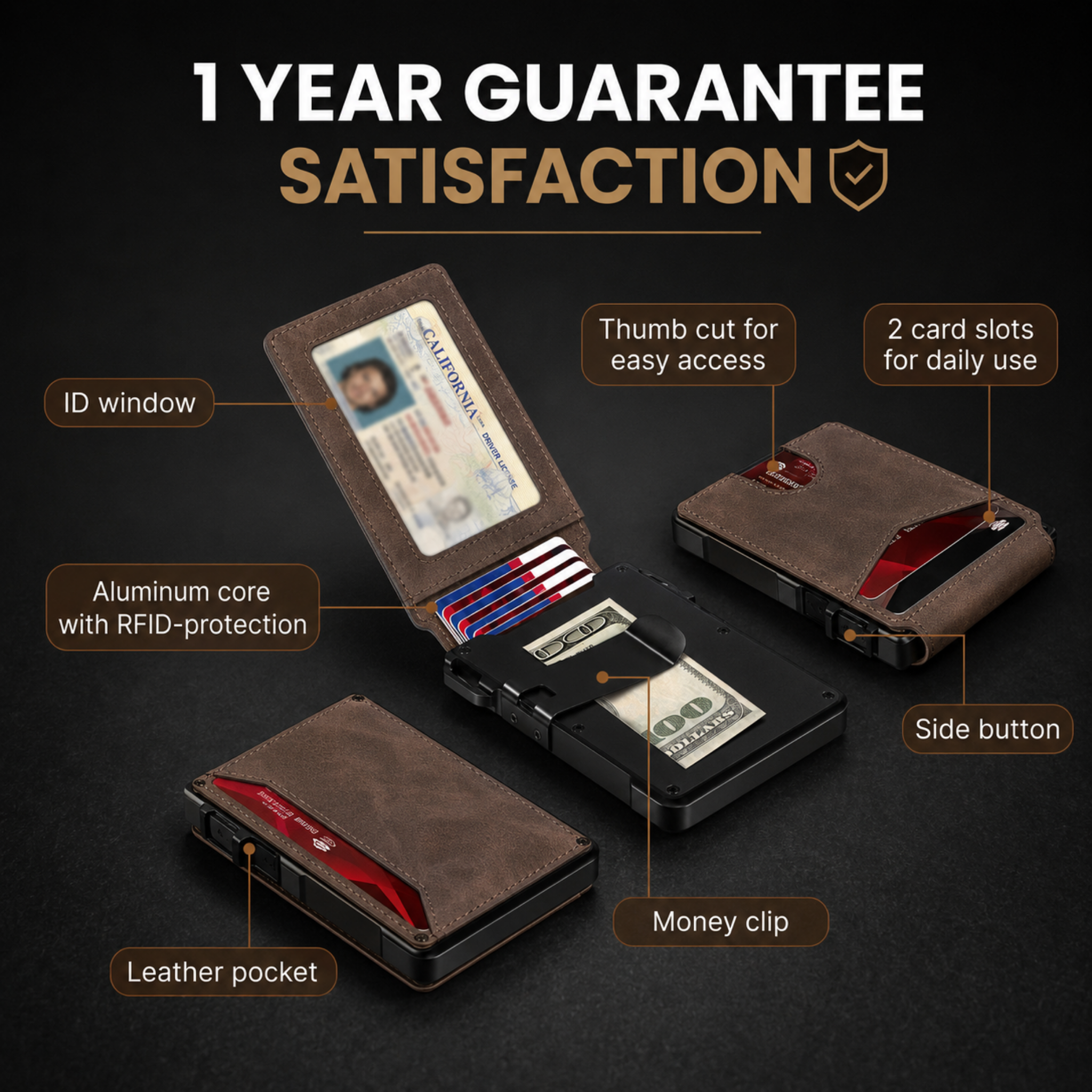 Krixbolt MagVault® Minimalist Wallet - Maximum Capacity. Minimal Footprint.
