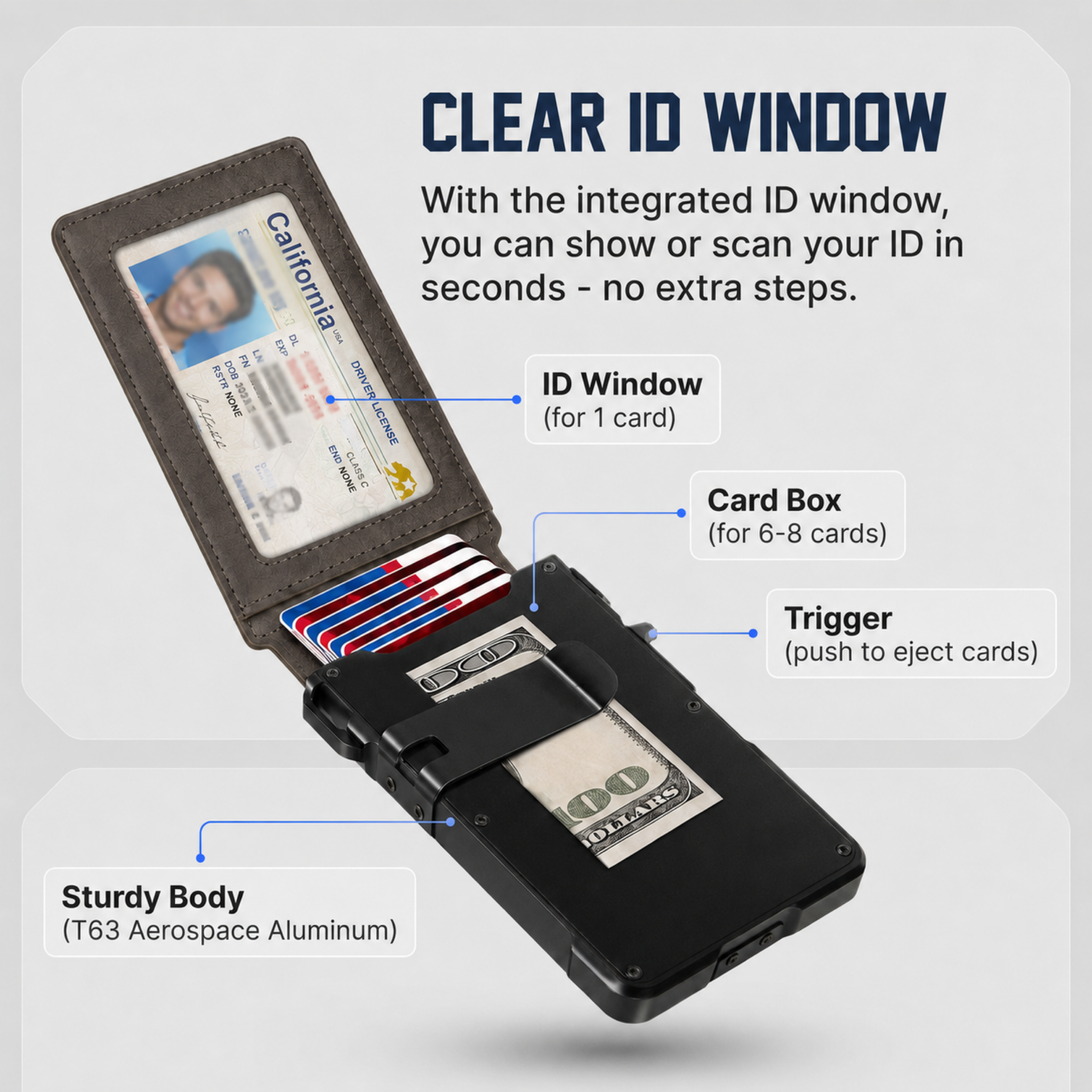 Krixbolt MagVault® Minimalist Wallet - Maximum Capacity. Minimal Footprint.