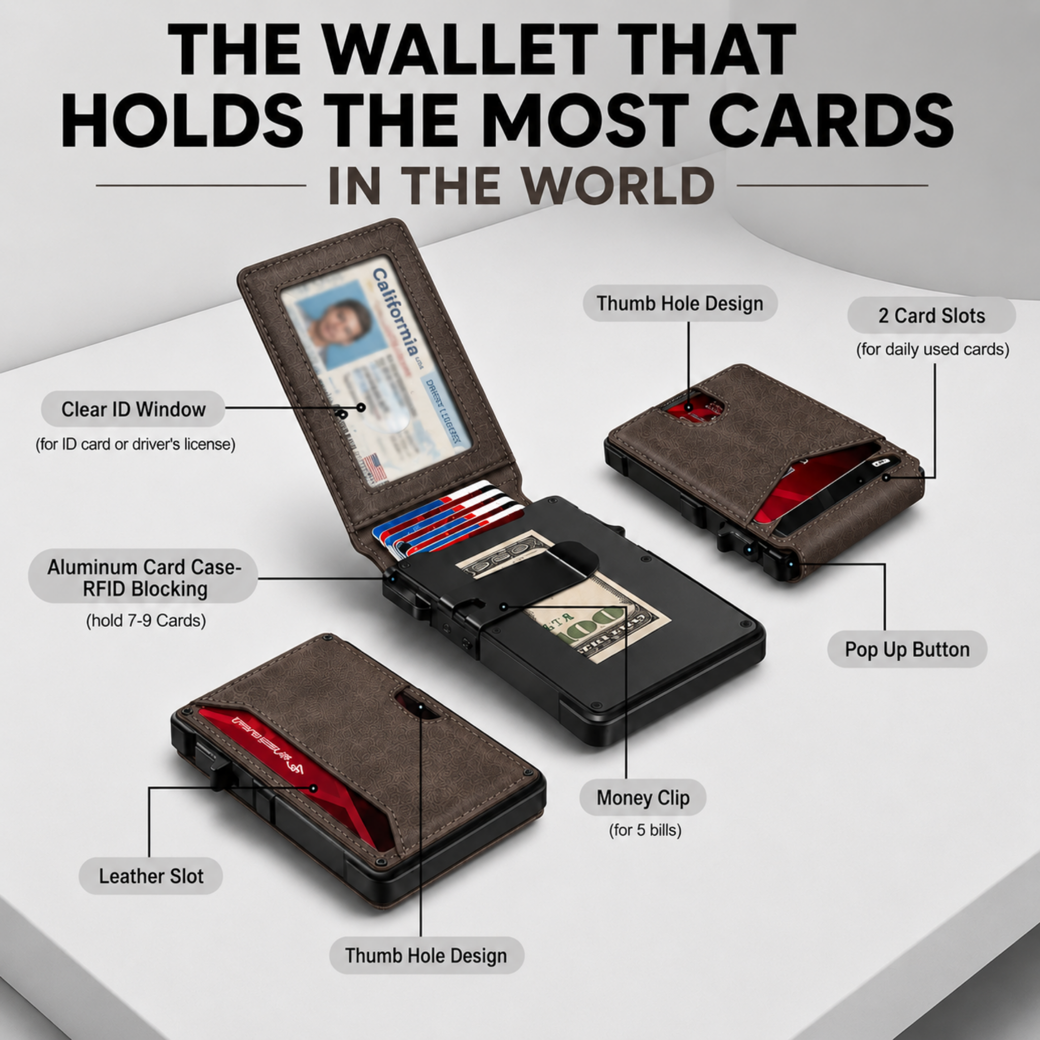 Krixbolt MagVault® Minimalist Wallet - Maximum Capacity. Minimal Footprint.