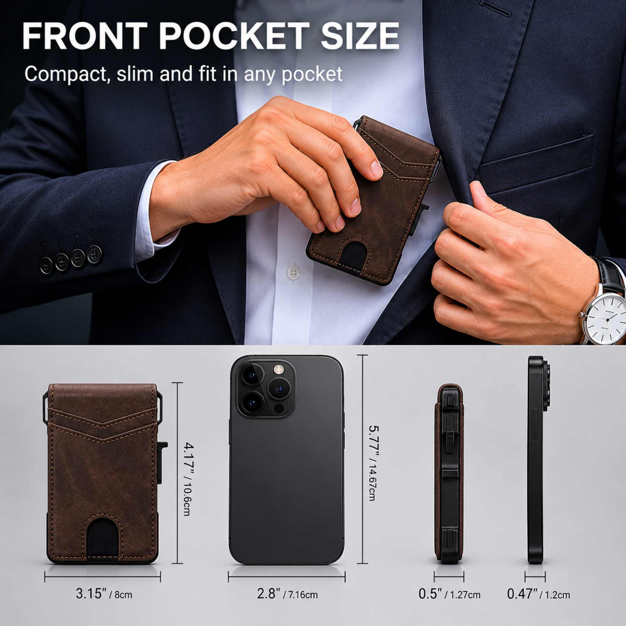 Krixbolt MagVault® Minimalist Wallet - Maximum Capacity. Minimal Footprint.