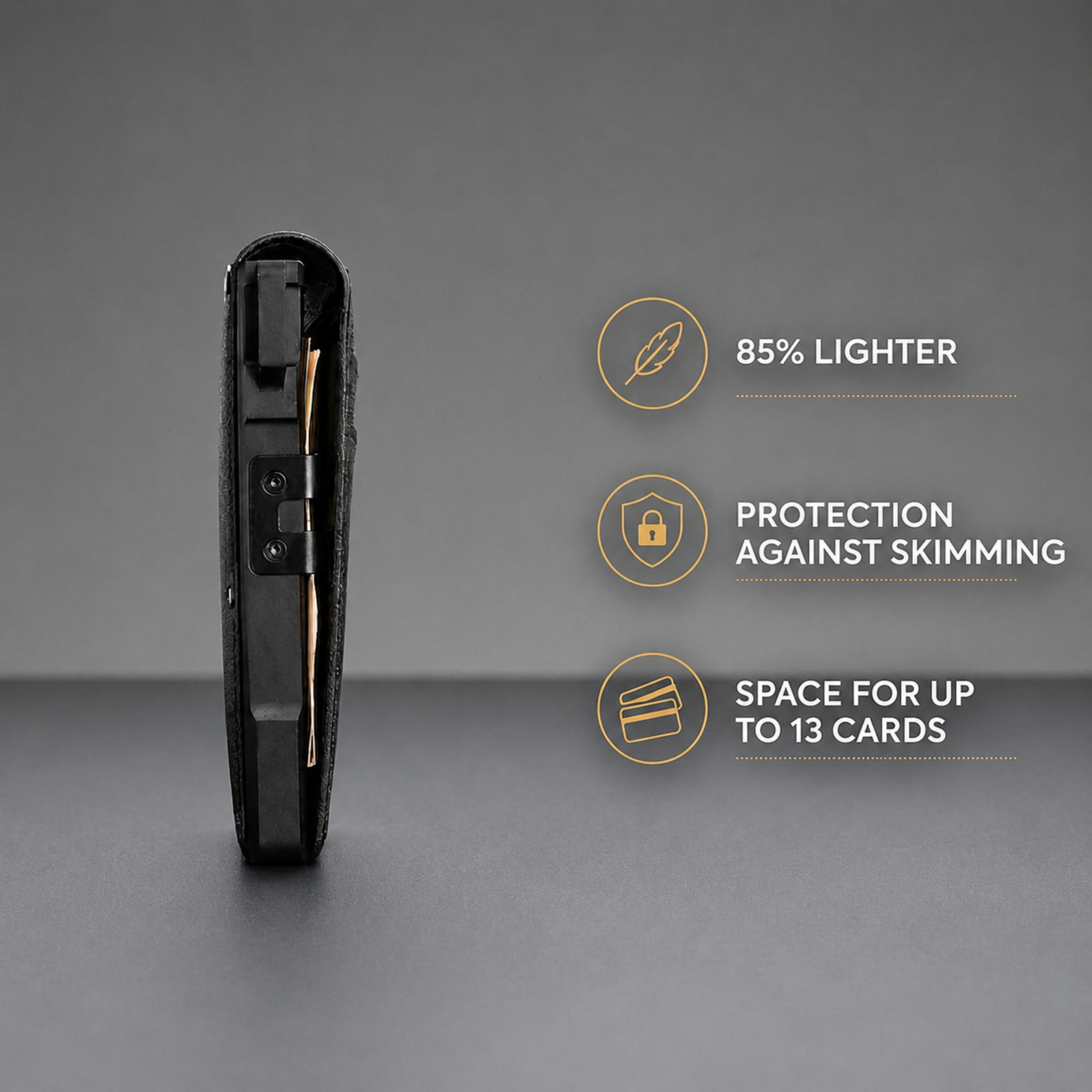 Krixbolt MagVault® Minimalist Wallet - Maximum Capacity. Minimal Footprint.
